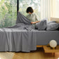 PureWoven™ 6-Piece Washed Cotton Sheet Set