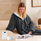 GentleSoft® Heated Faux Cashmere Blanket Hoodie