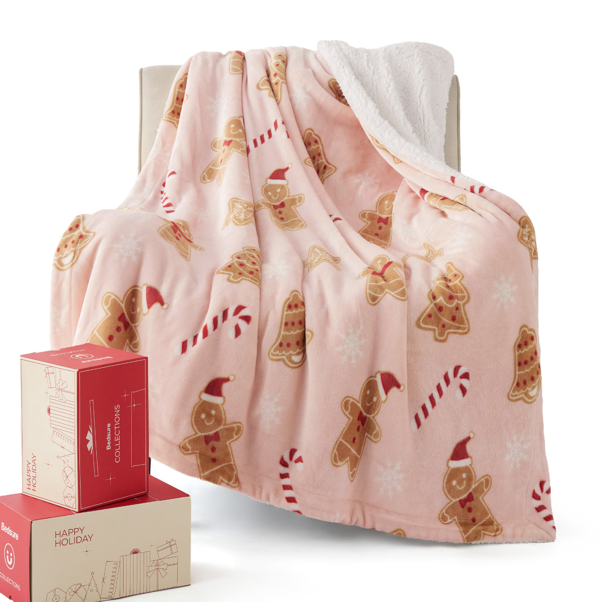Christmas Fuzzy Sherpa Blanket