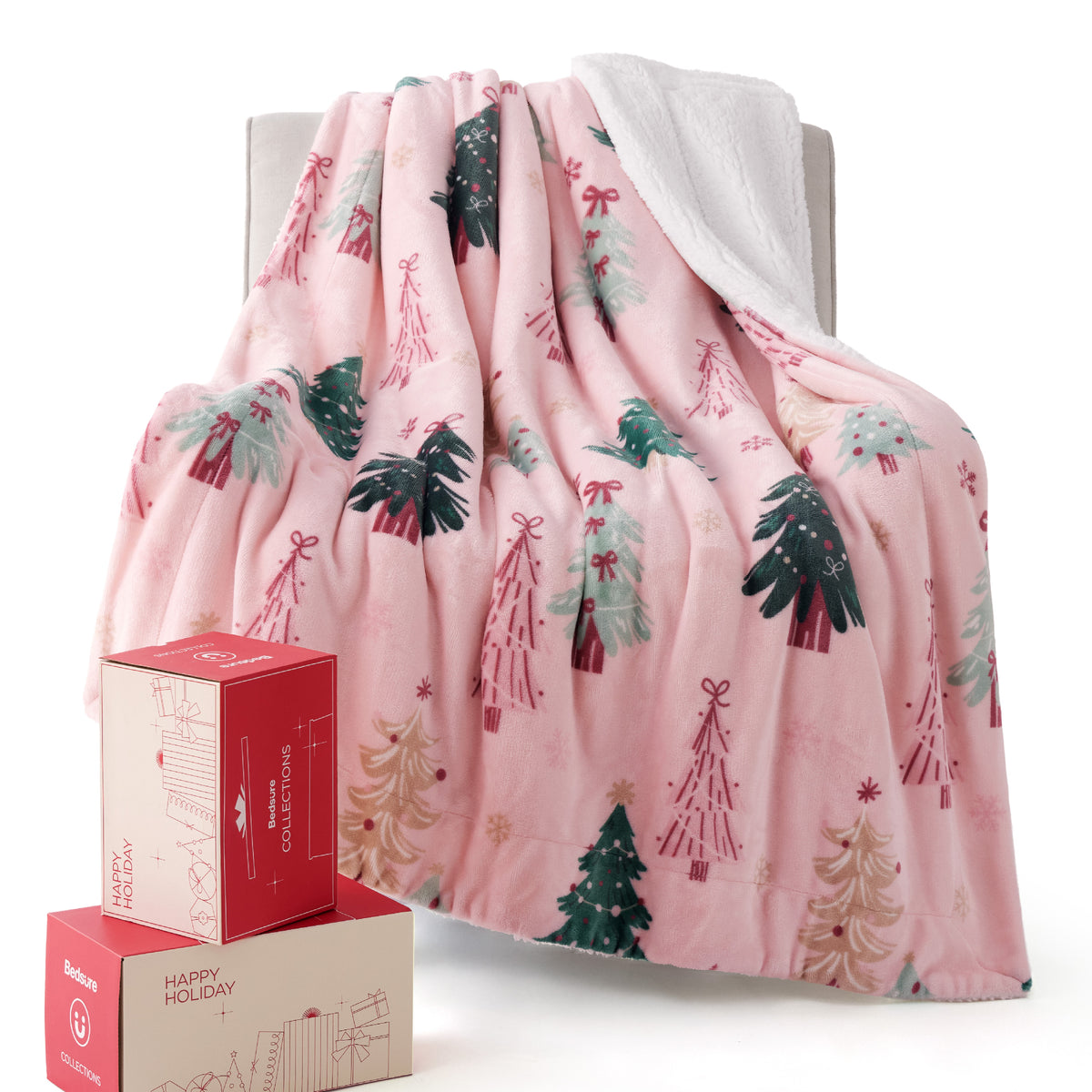 Christmas Fuzzy Sherpa Blanket