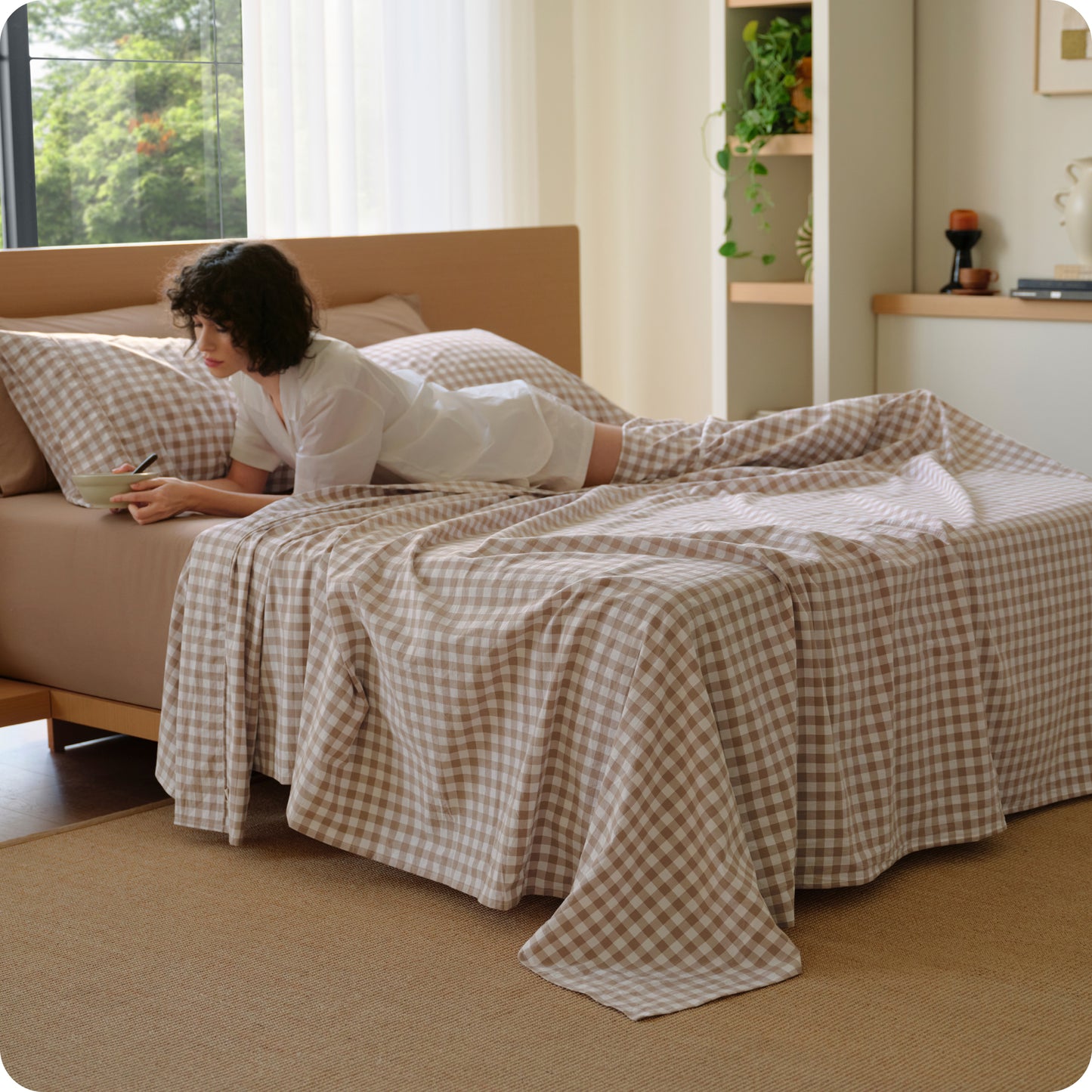 PureWoven™ 6-Piece Washed Cotton Sheet Set