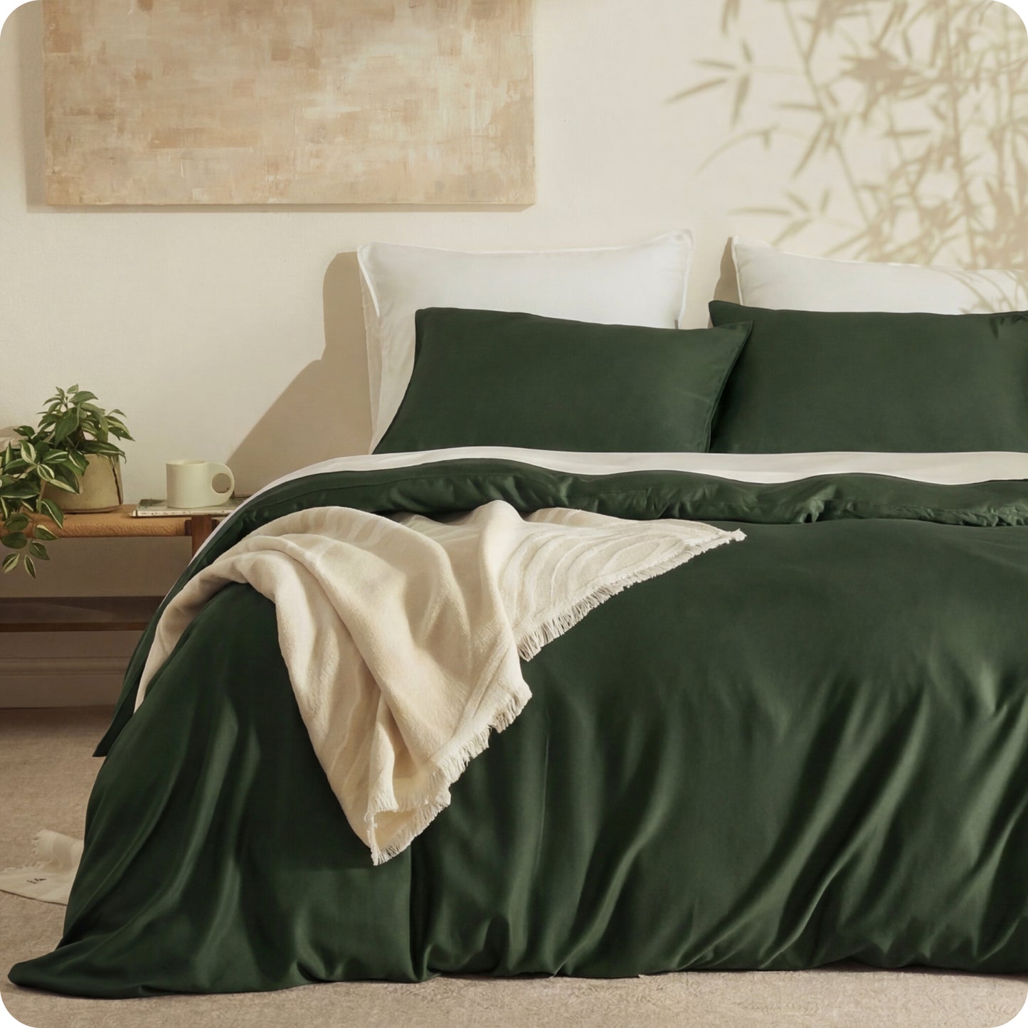 PureWoven™ Organically Grown Bamboo Viscose Duvet Cover Set