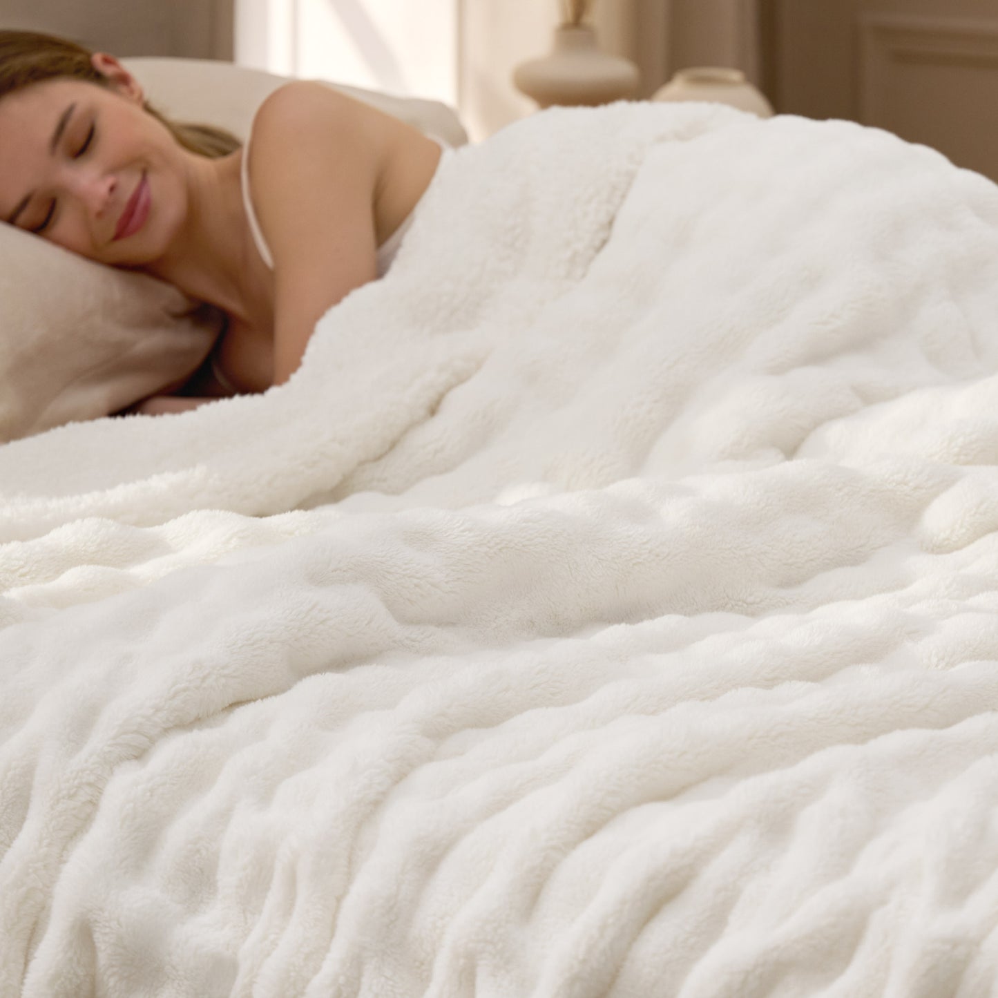 GentleSoft® Bubble Sherpa Fleece Blanket