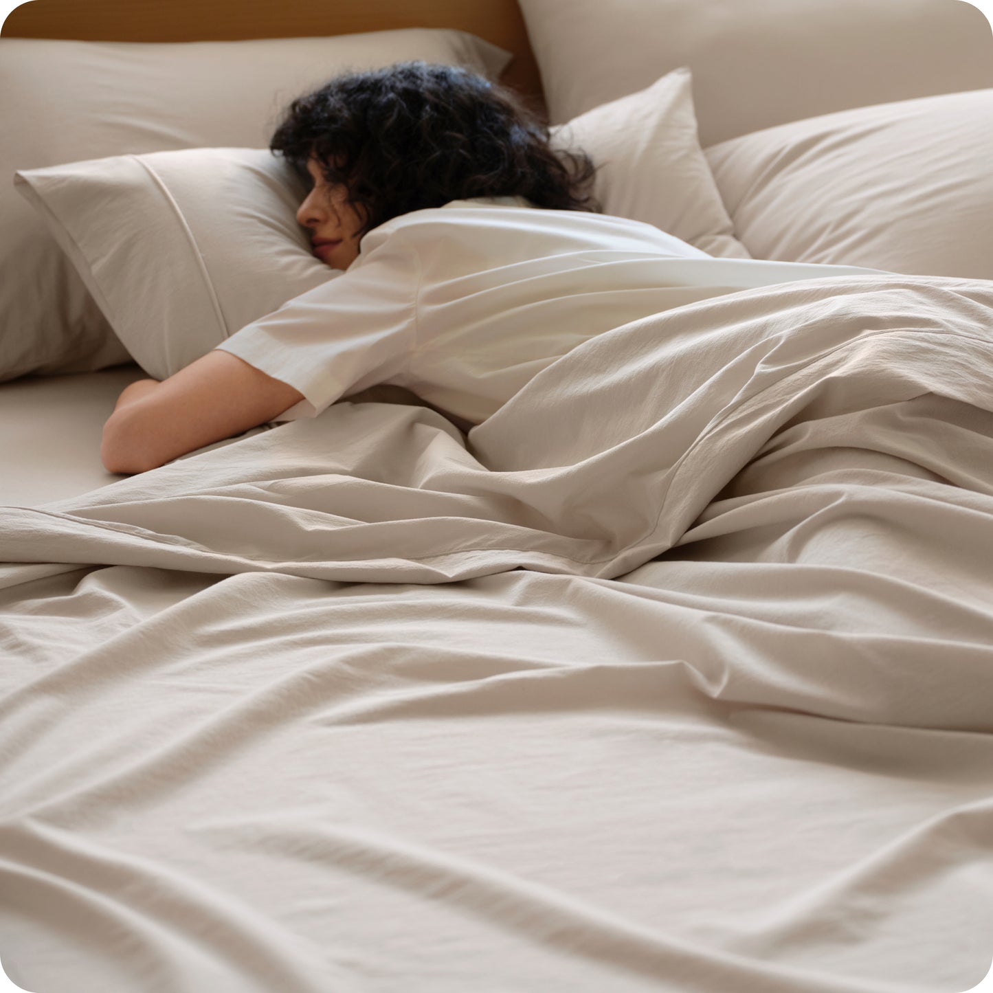 PureWoven™ 6-Piece Washed Cotton Sheet Set