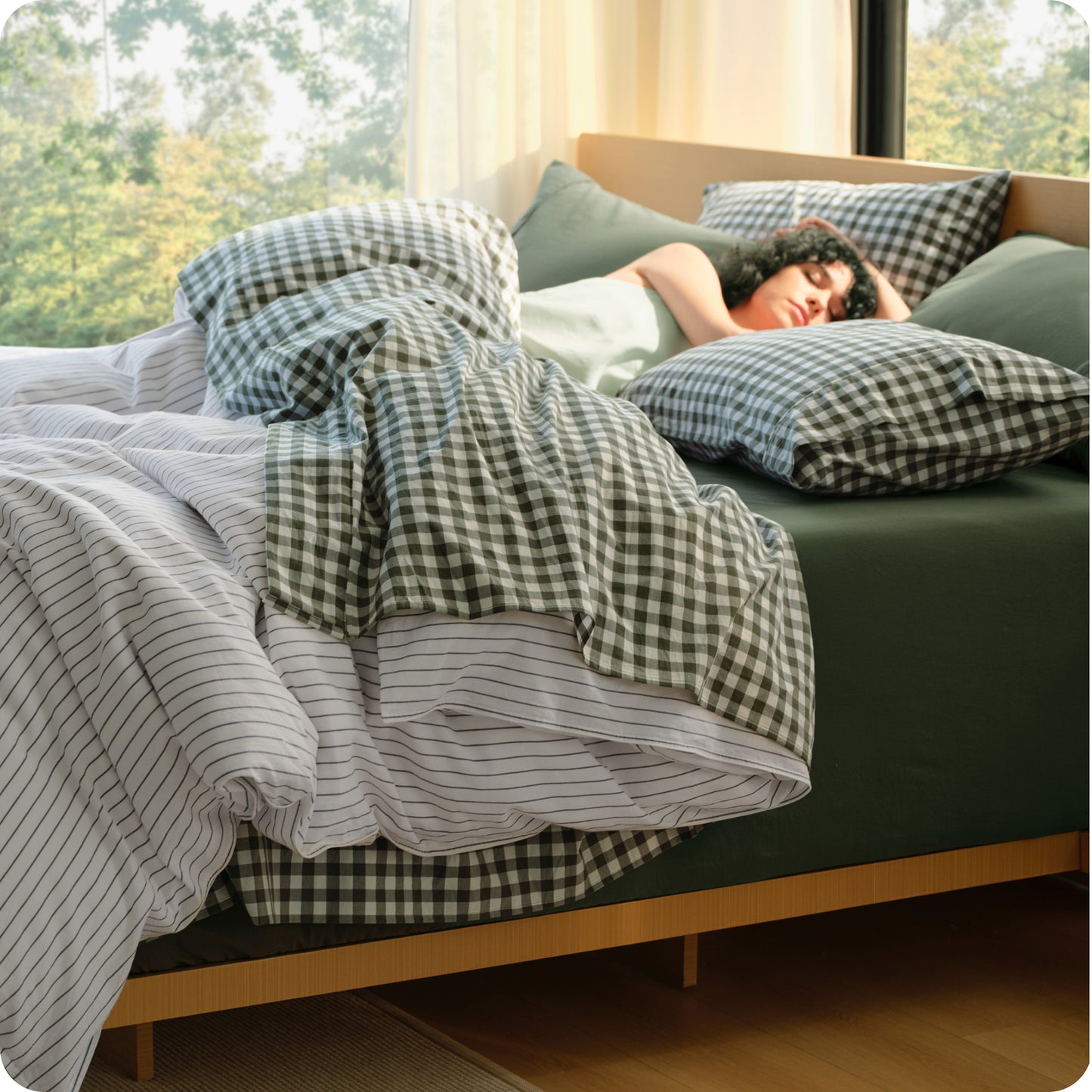 PureWoven™ 6-Piece Washed Cotton Sheet Set