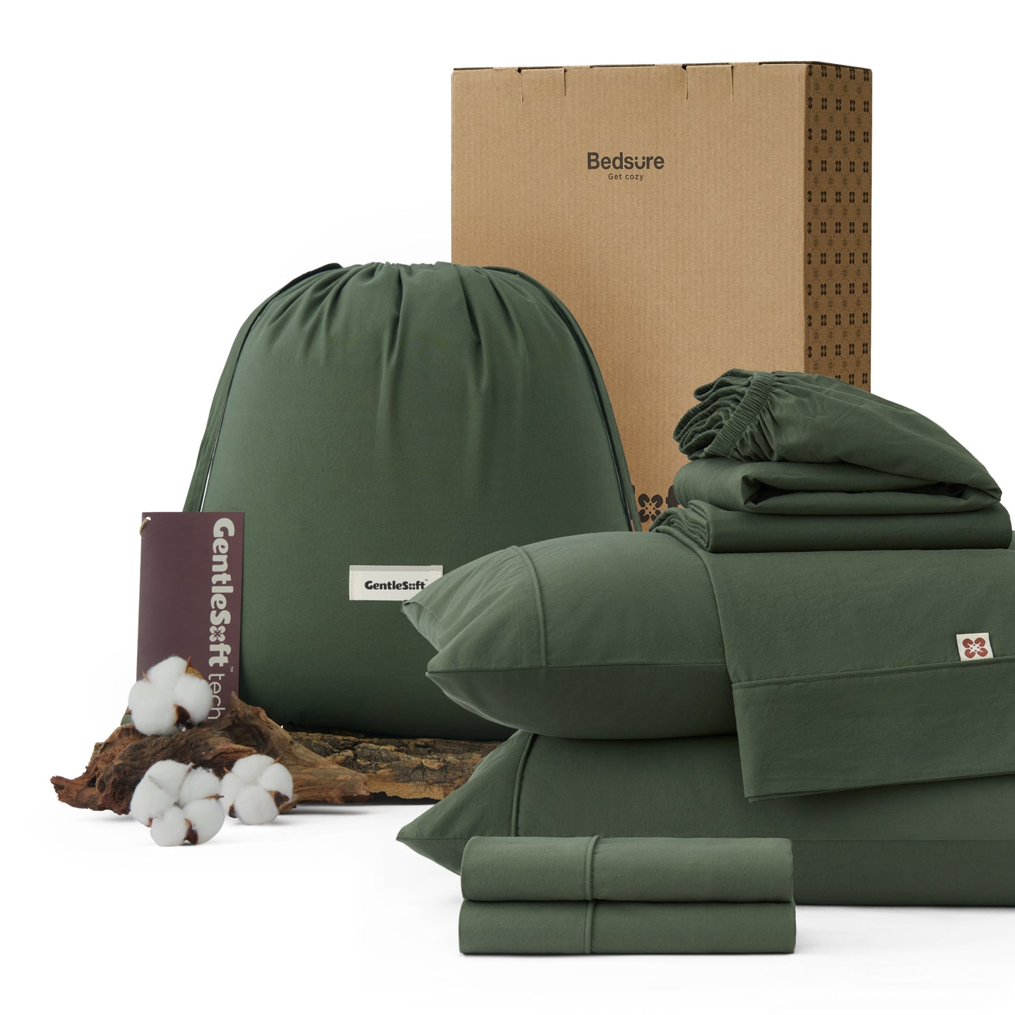 PureWoven™ 6-Piece Washed Cotton Sheet Set