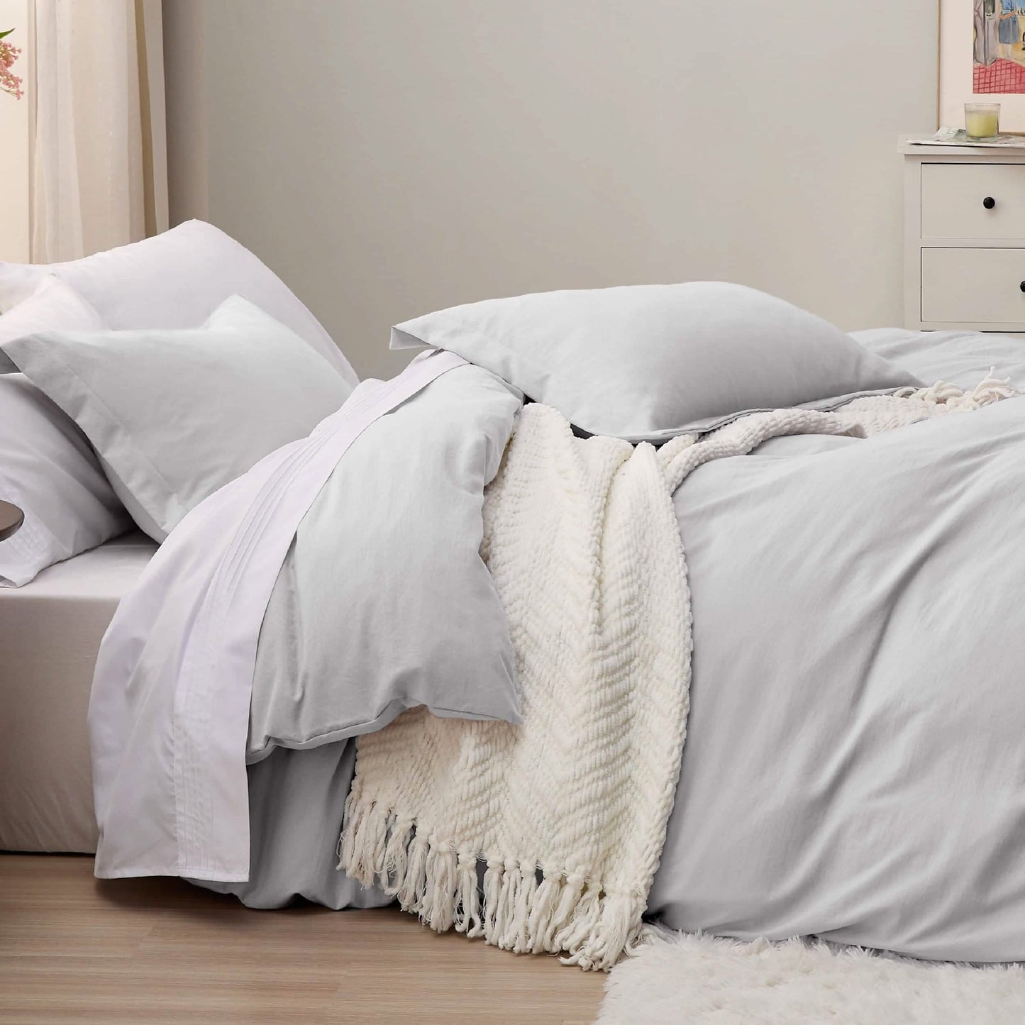 Prewashed Polyester Microfiber Duvet Cover Set