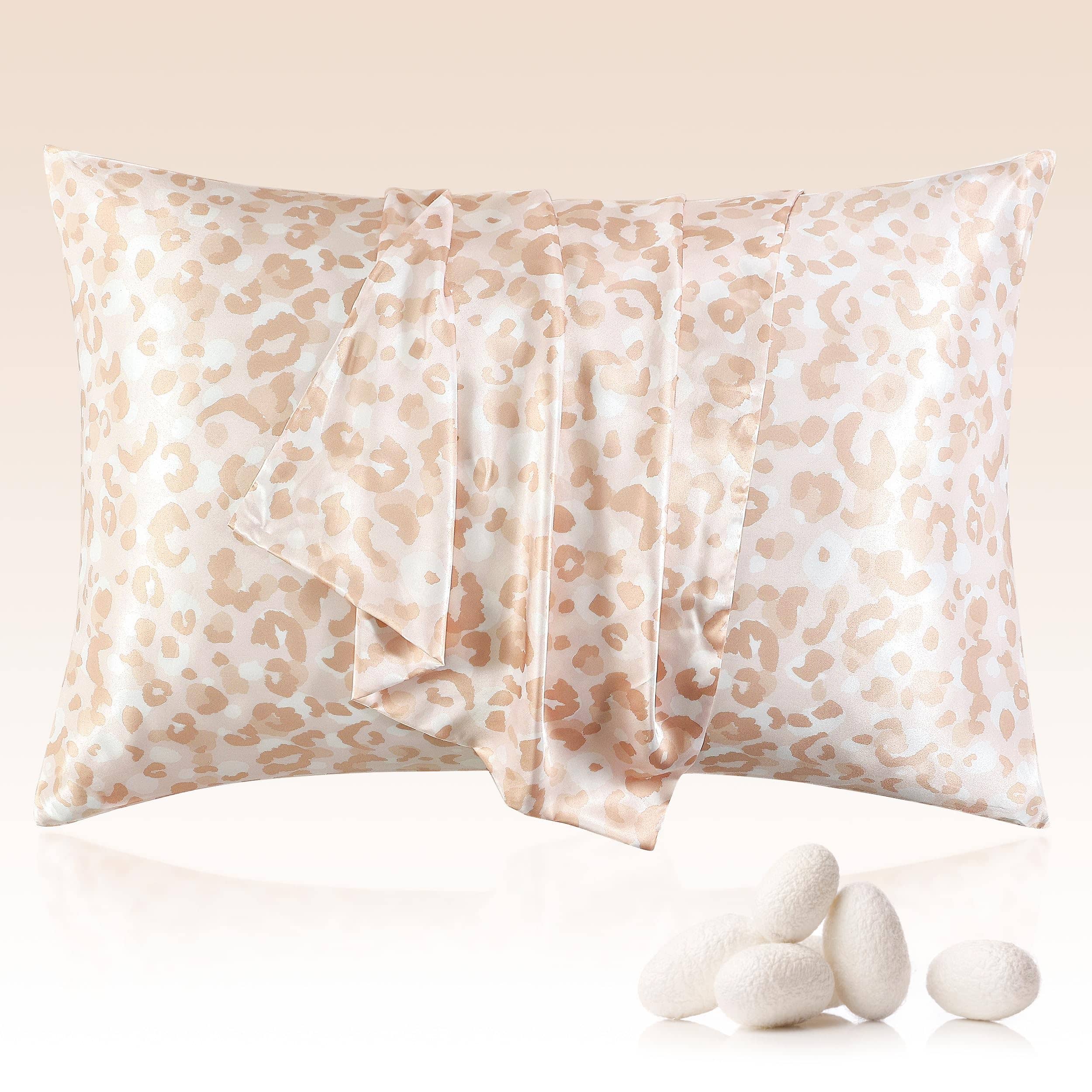 Bedsure Floral Print 100% Mulberry Silk Pillowcase