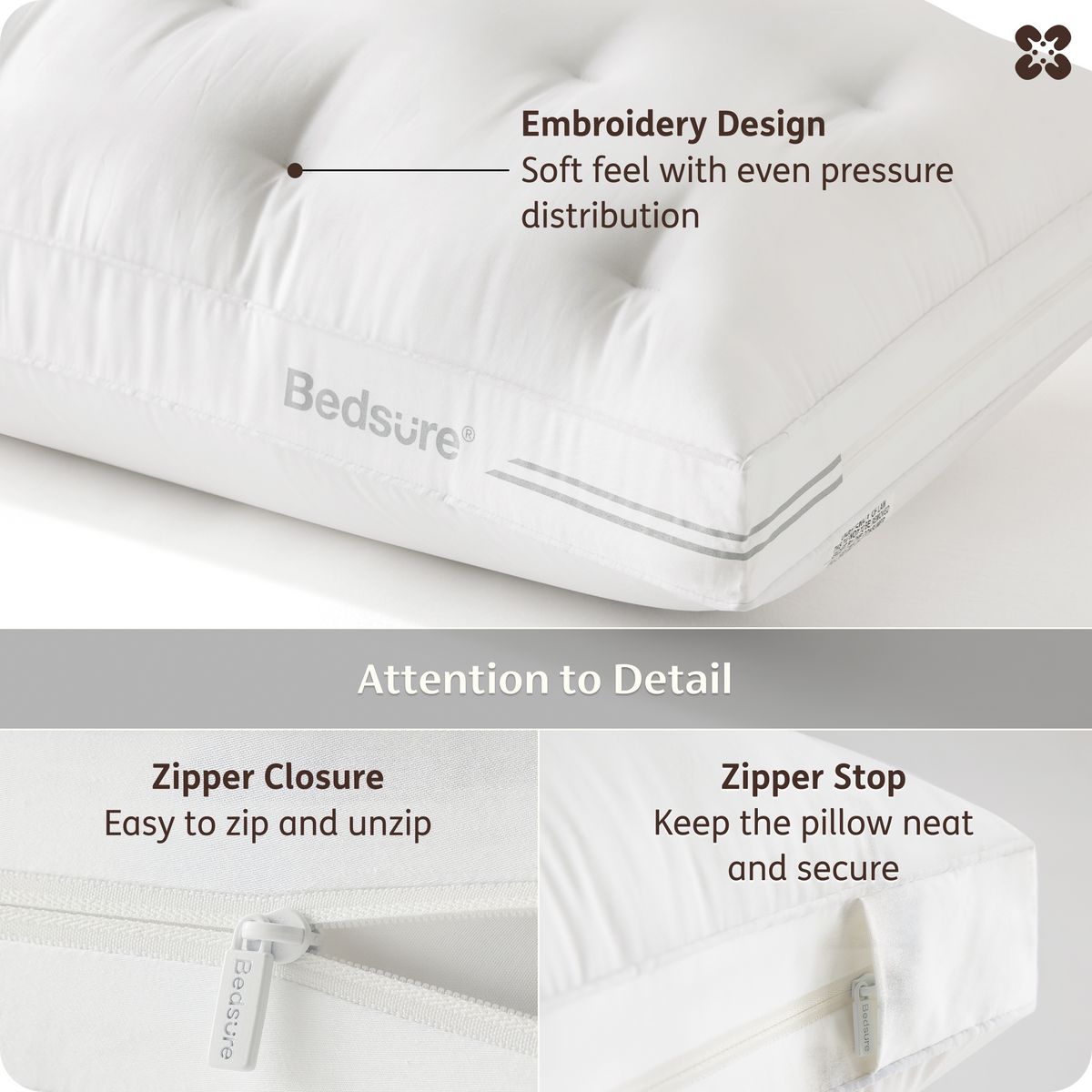 4-in-1 Adjustable Pillow