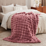 Bubble Faux Fur Blanket