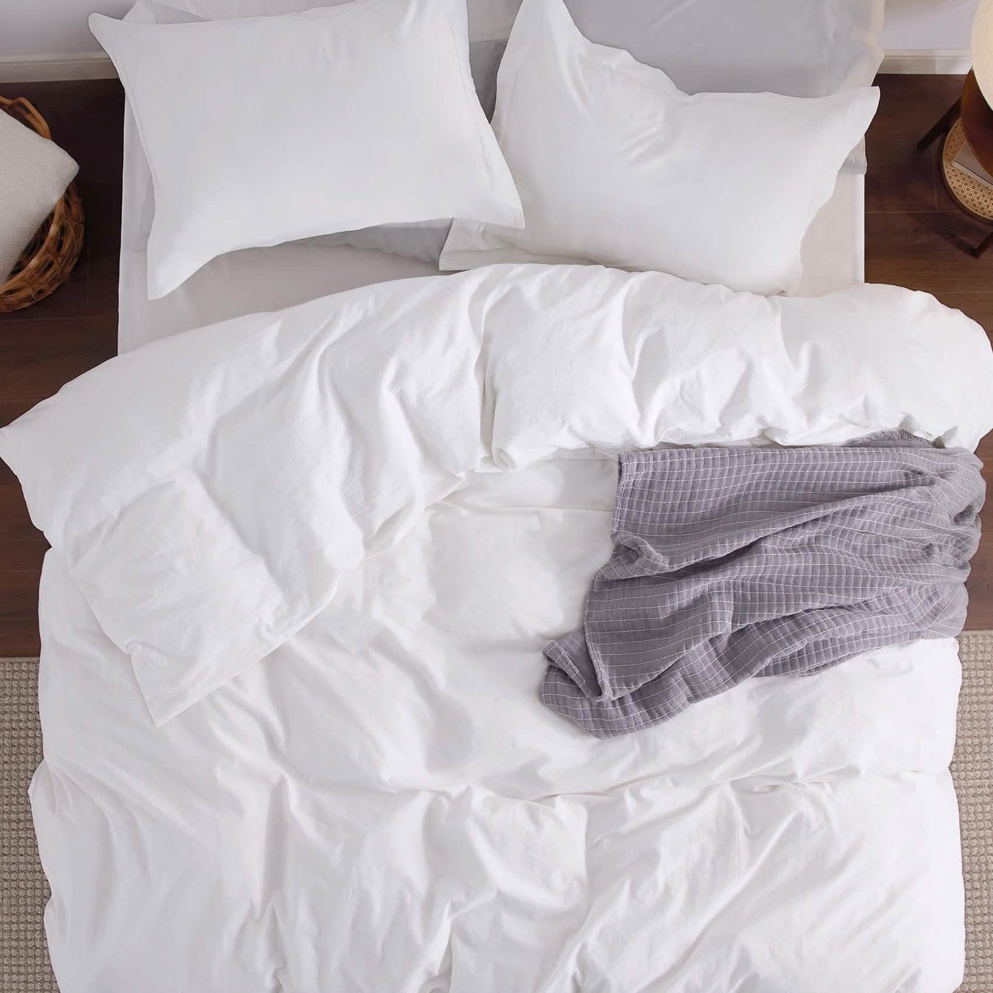 GentleSoft™ Washed Cotton Duvet Cover Set