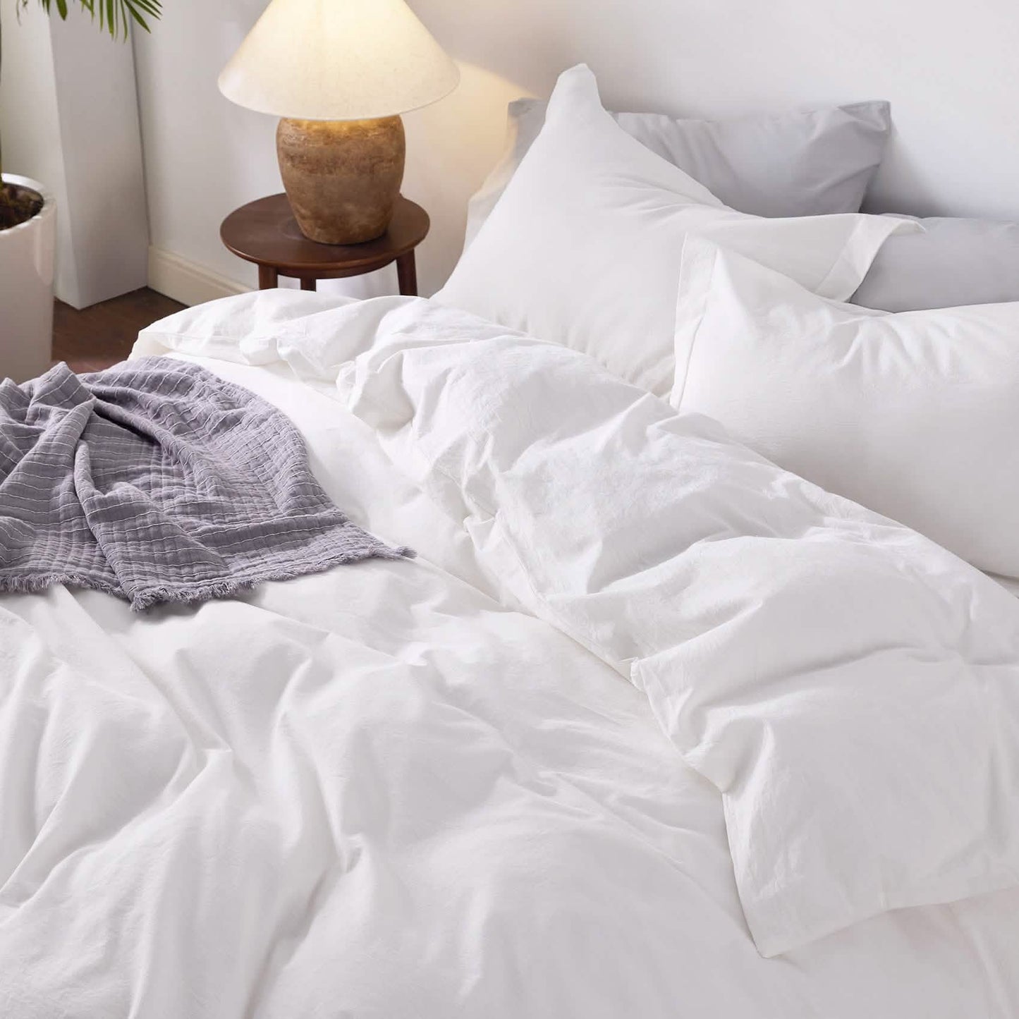 GentleSoft™ Washed Cotton Duvet Cover Set