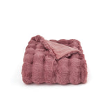 Ultra-Plush Bubble Faux Fur Blanket