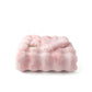 GentleSoft™ Bubble Faux Fur Blanket ( Pink )