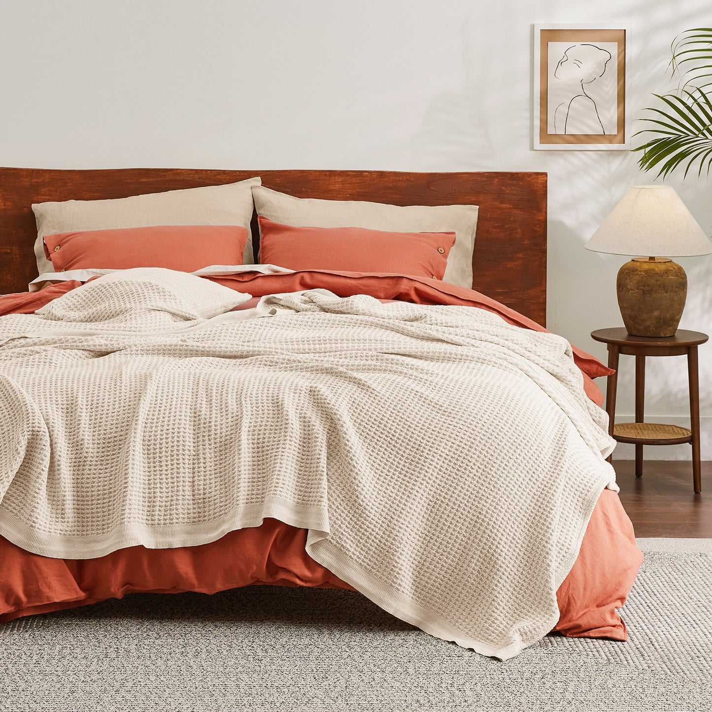GentleSoft™ Cotton Waffle Weave Blanket