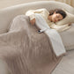 Solid Flannel Heated Blanket