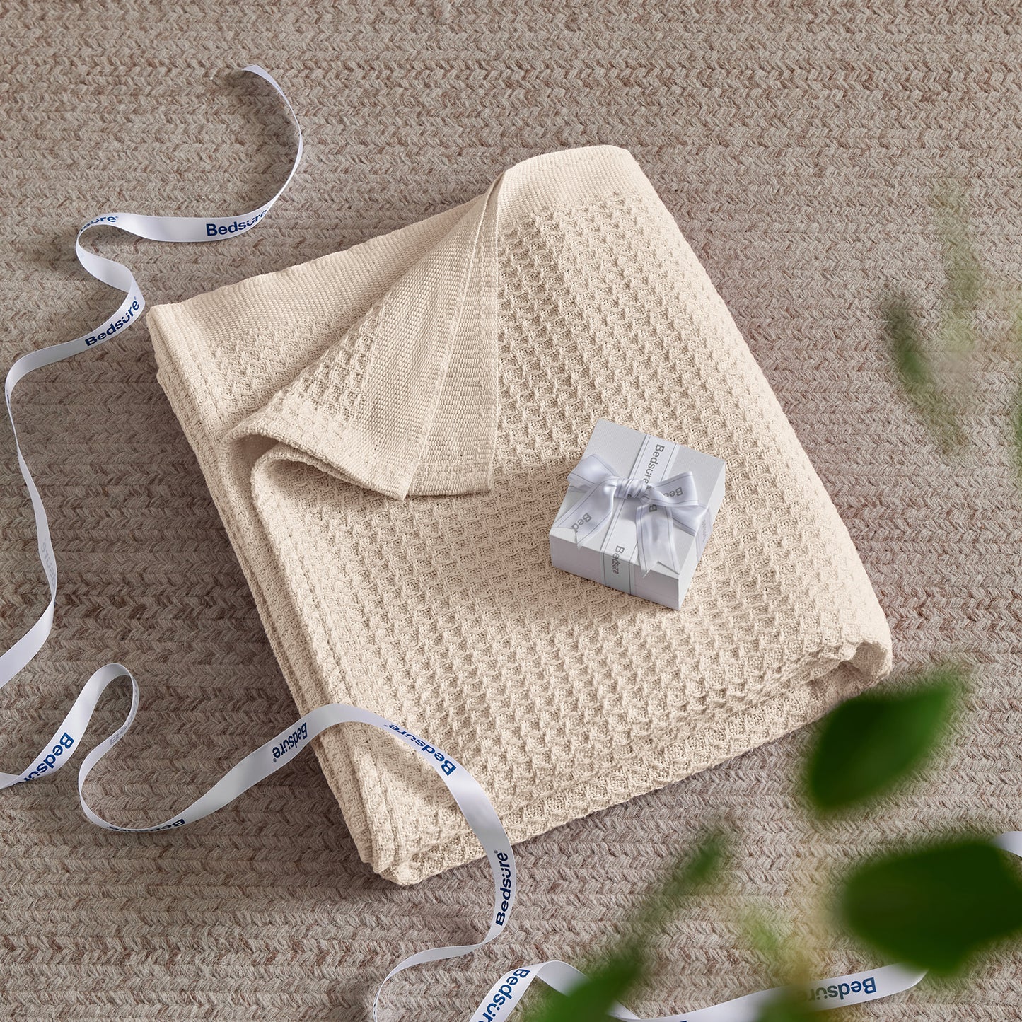 GentleSoft™ Cotton Waffle Weave Blanket