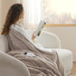 Solid Flannel Heated Blanket