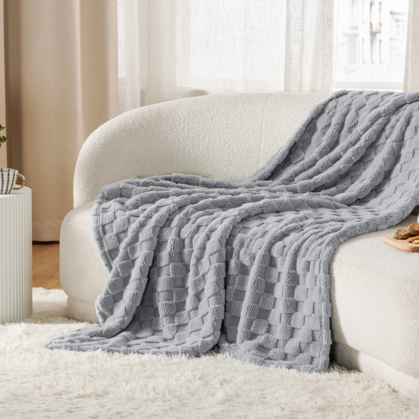 GentleSoft™ Jacquard Shaggy Sherpa Blanket