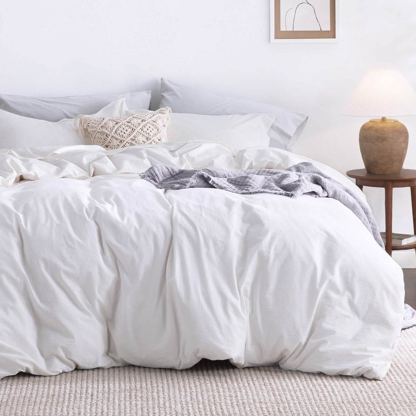 GentleSoft™ Washed Cotton Duvet Cover Set