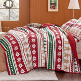 Bedsure Christmas Gingerbread Man Quilt Set