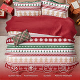 Bedsure Christmas Gingerbread Man Quilt Set