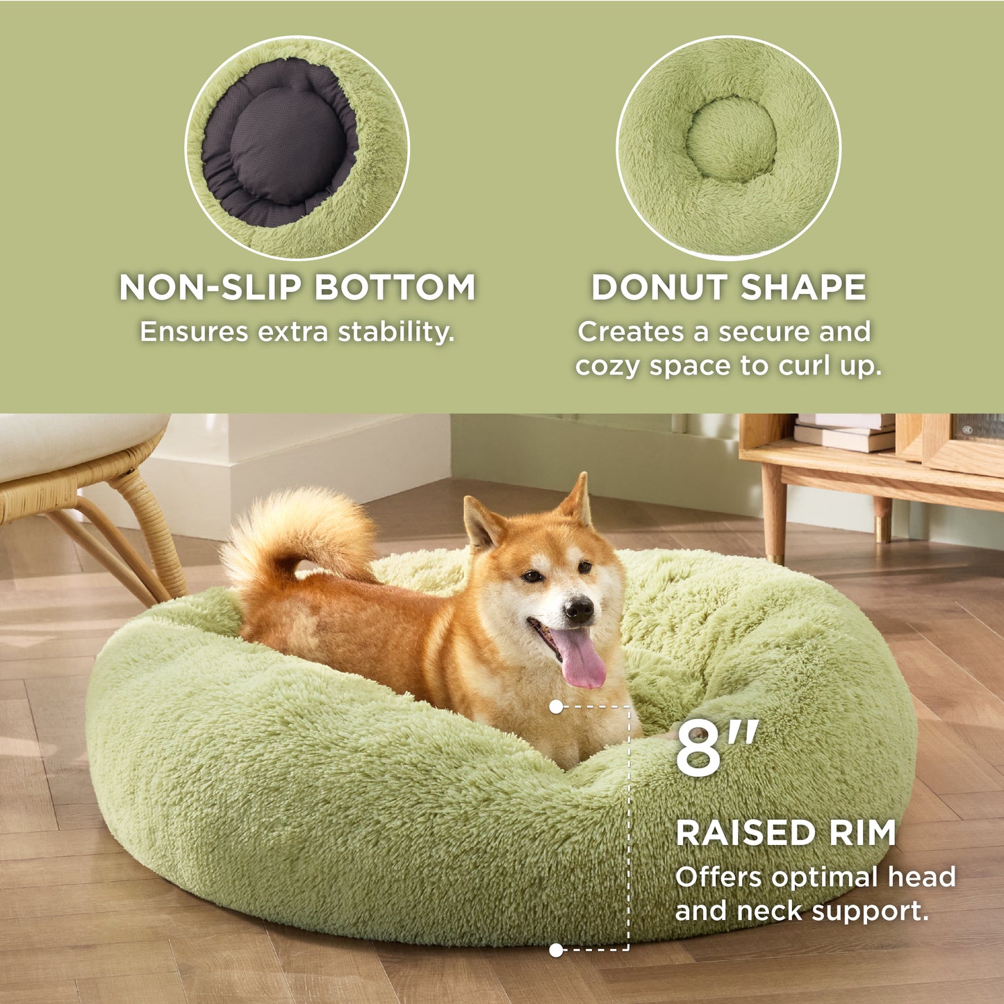 Calming Donut Bed for Dogs and Cats