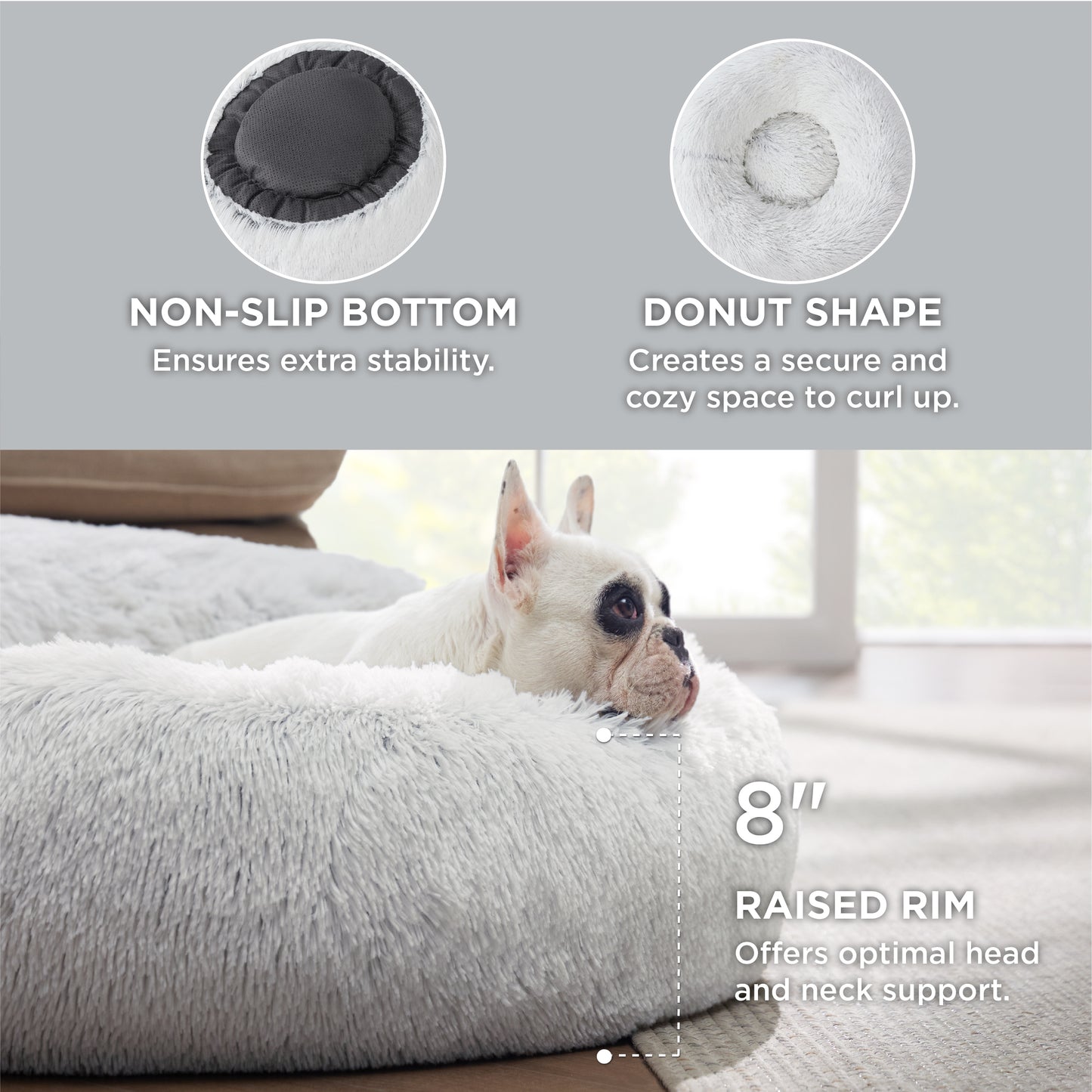 Calming Donut Bed for Dogs and Cats