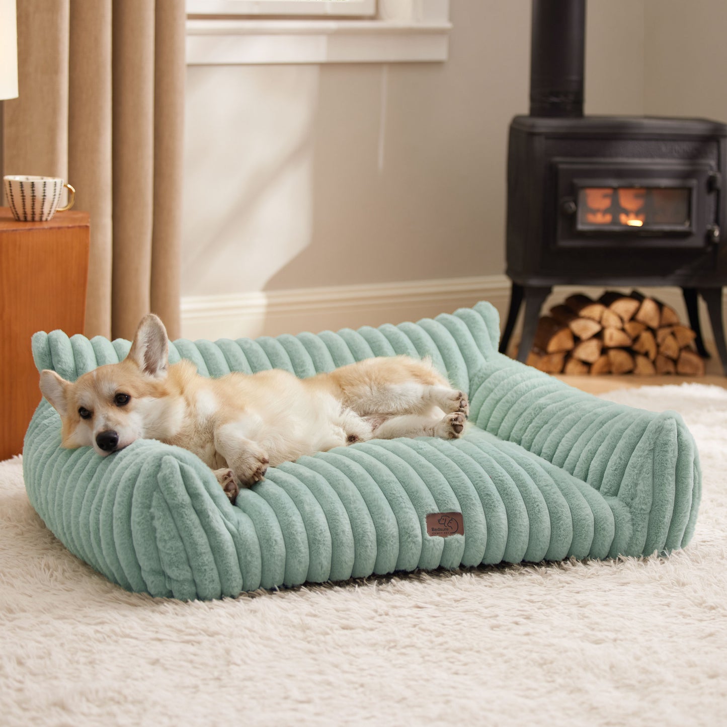 Corduroy Fleece Cat Couch