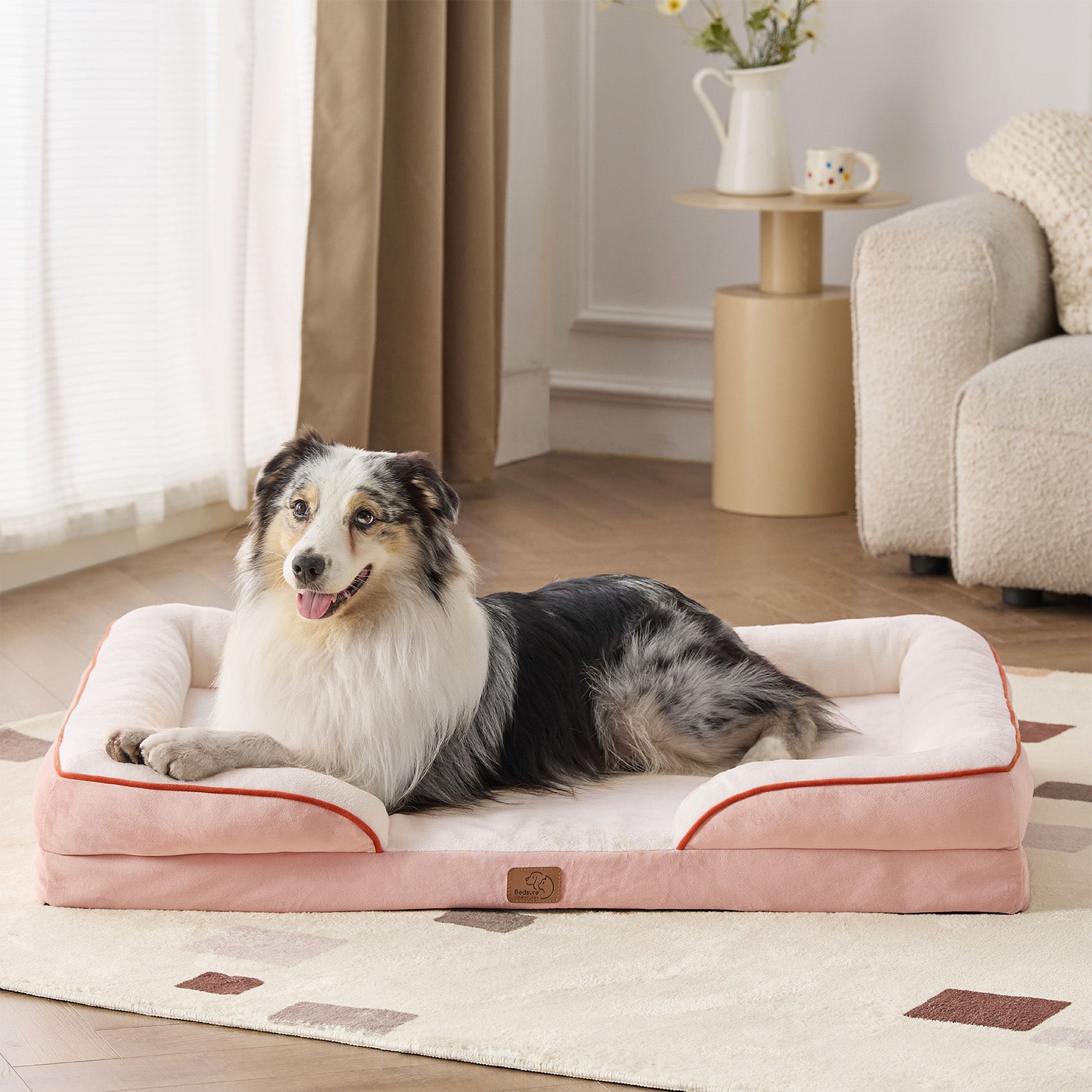 Orthopedic Flannel Dog Sofa