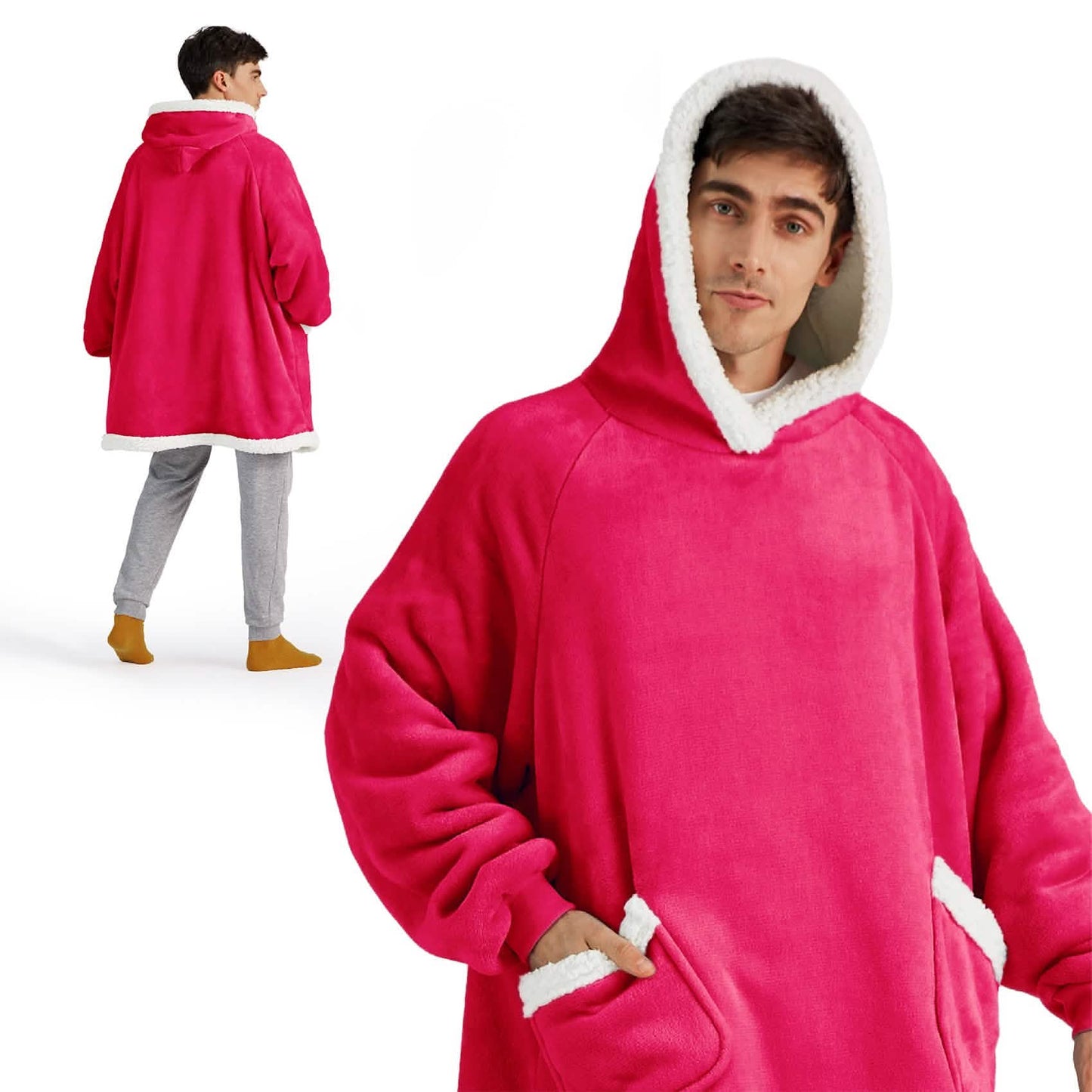 Sherpa Fleece Wearable Blanket