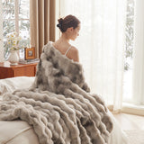 Bubble Faux Fur Blanket