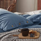 Cotton Linen Hybrid Duvet Cover Set