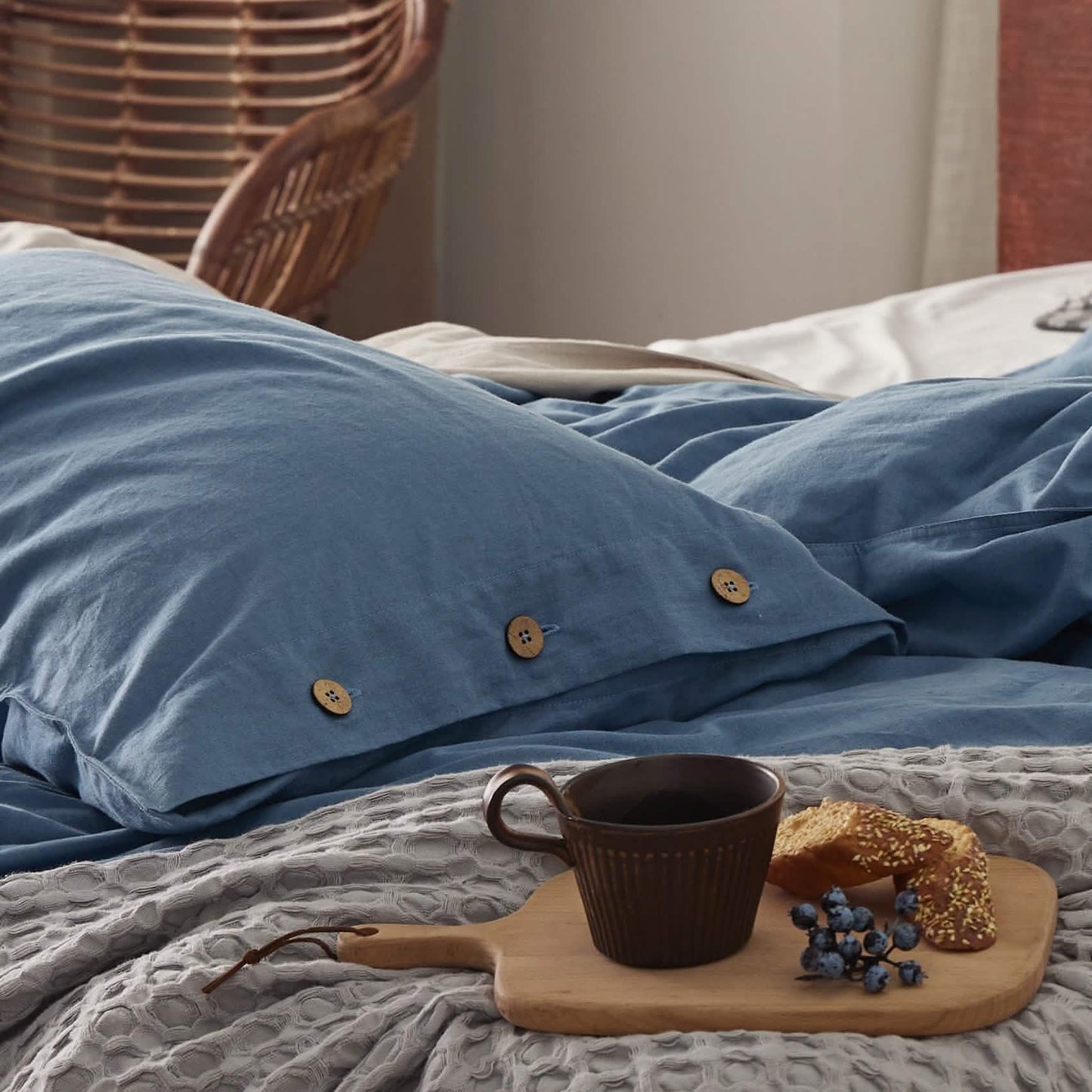 Cotton Linen Hybrid Duvet Cover Set