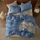 Cotton Linen Hybrid Duvet Cover Set