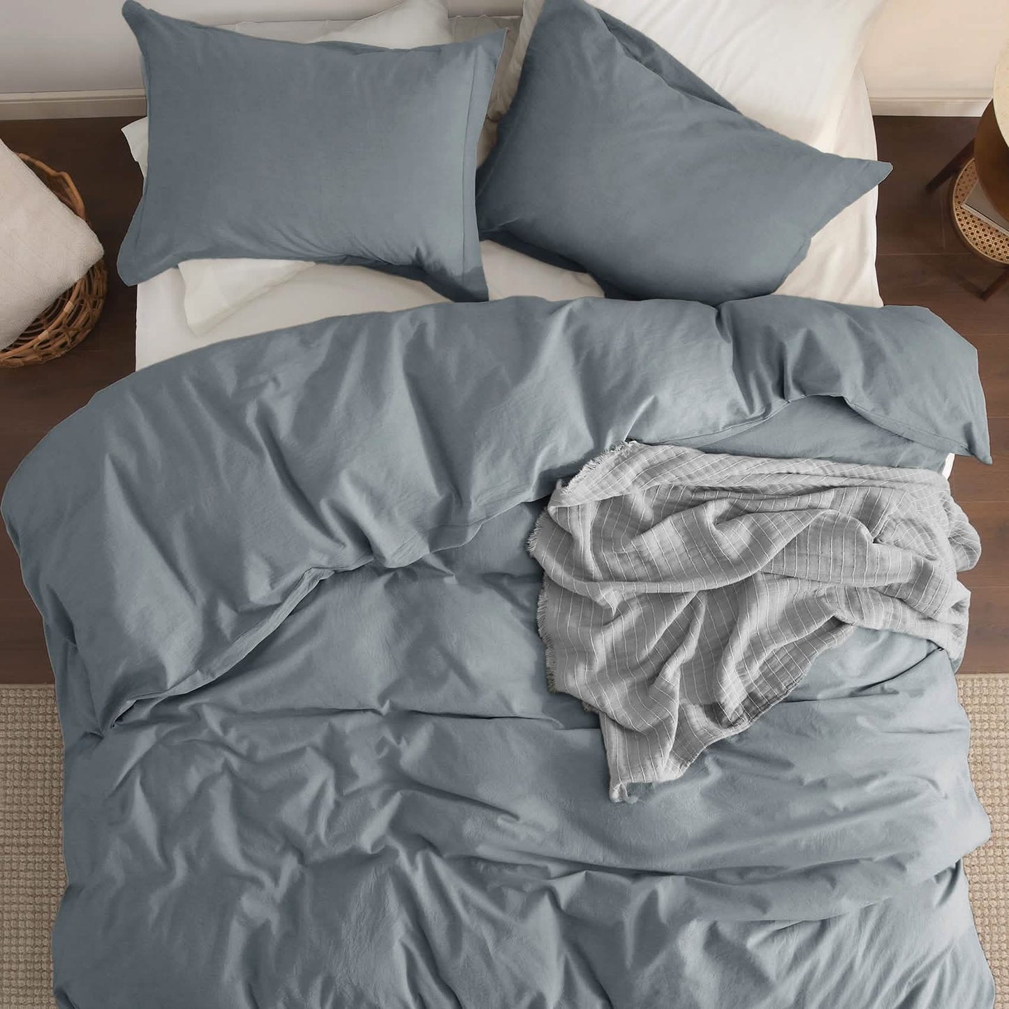 GentleSoft™ Washed Cotton Duvet Cover Set