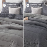 Reversible Warm and Cooling Comforter Set