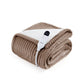 Ribbed Flannel Heated Blanket