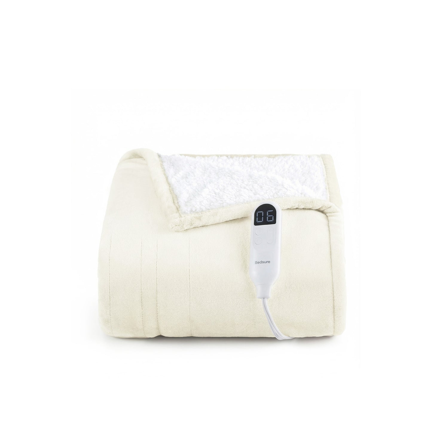 Solid Flannel Heated Blanket