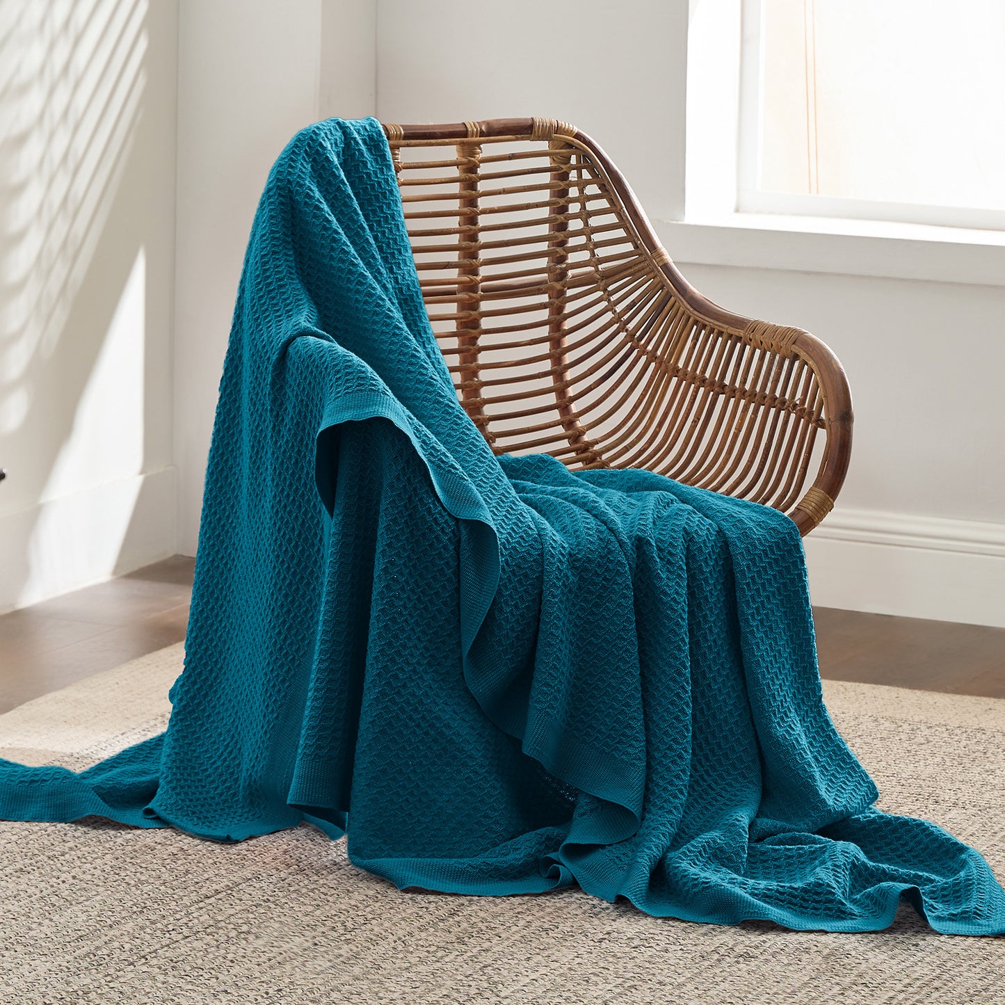 GentleSoft™ Cotton Waffle Weave Blanket