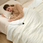 Solid Flannel Heated Blanket