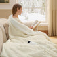 Solid Flannel Heated Blanket
