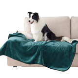 Reversible Sherpa and Microfiber Fleece Dog Blanket