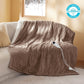 Ribbed Flannel Heated Blanket