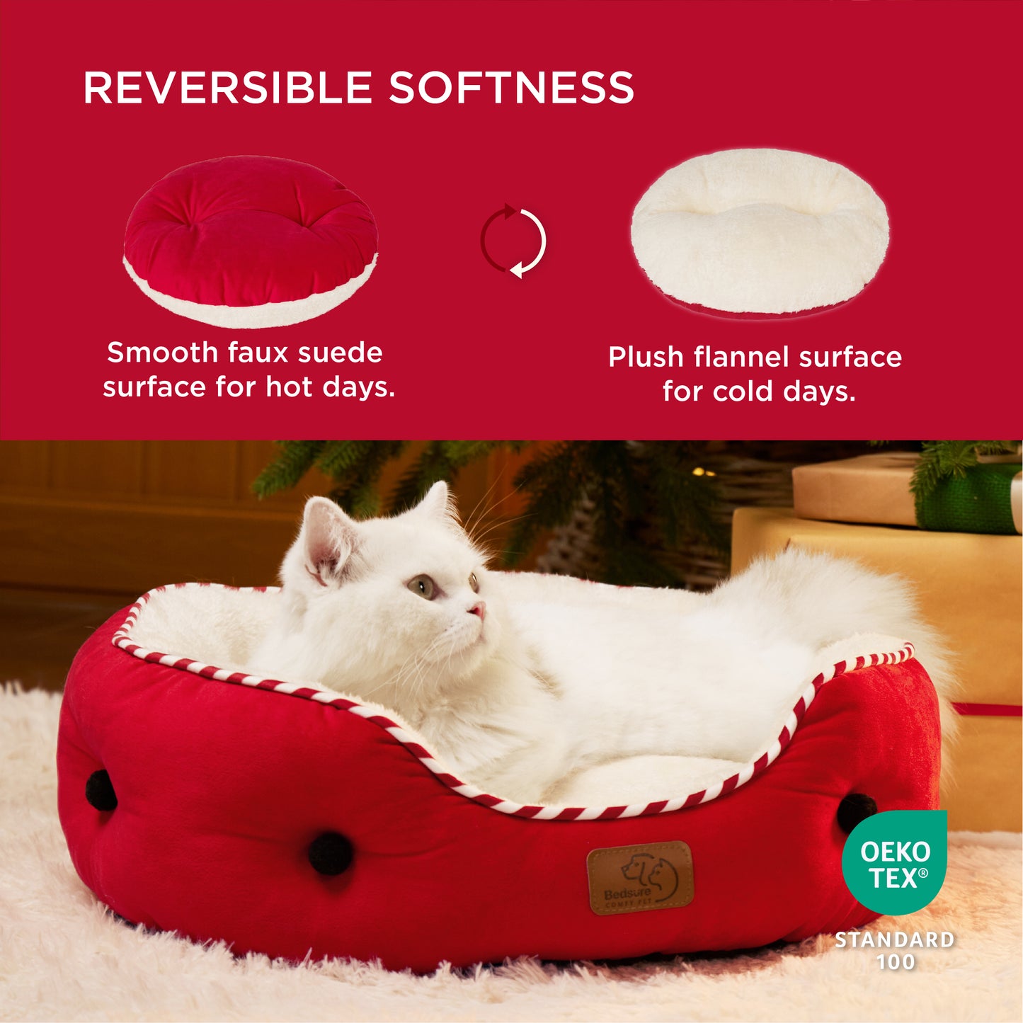 Solid Round Pet Bed