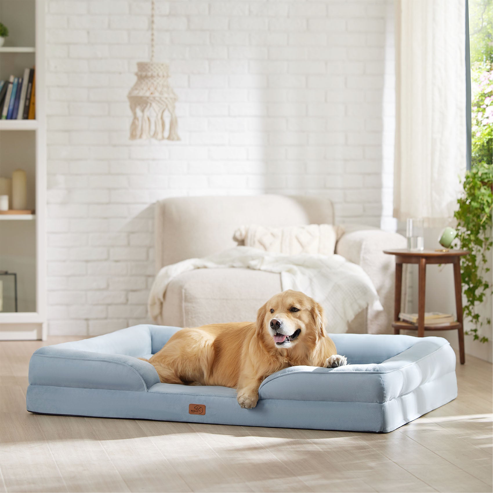 Orthopedic Flannel Dog Sofa