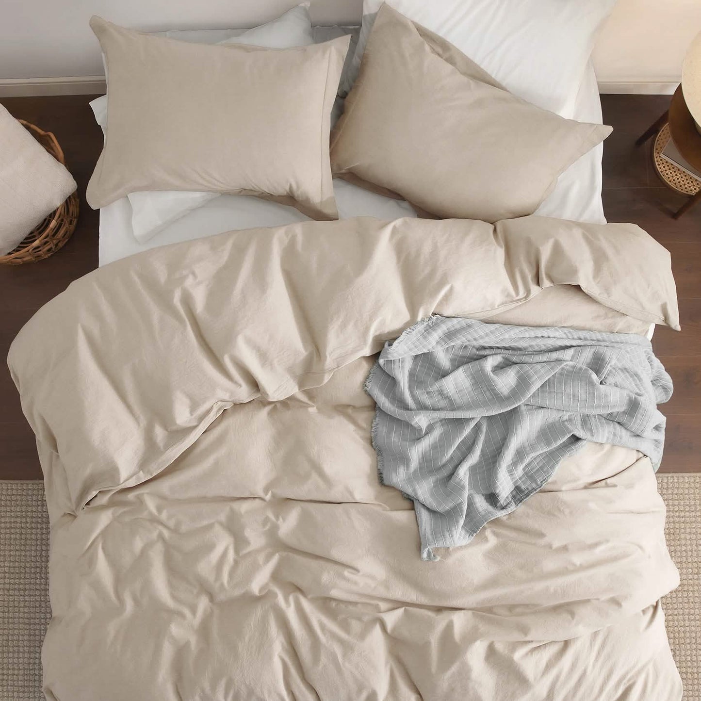 GentleSoft™ Washed Cotton Duvet Cover Set