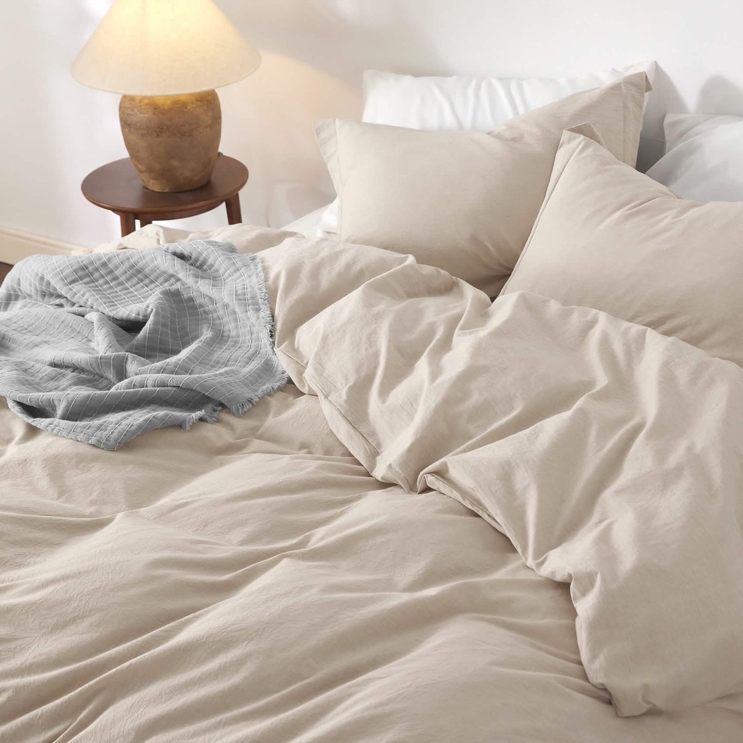 GentleSoft™ Washed Cotton Duvet Cover Set