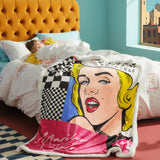 Marilyn Monroe™ Sherpa Blanket Pop Art