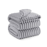 Striped Flannel Fleece Blanket